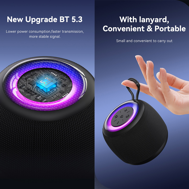 USAMS φορητό ηχείο US-YX014, 10W, Bluetooth, 1200mAh, μαύρο | eLabstore.gr USAMS φορητό ηχείο US-YX014, 10W, Bluetooth, 1200mAh, μαύρο | Εικόνα & Ήχος | elabstore.gr
