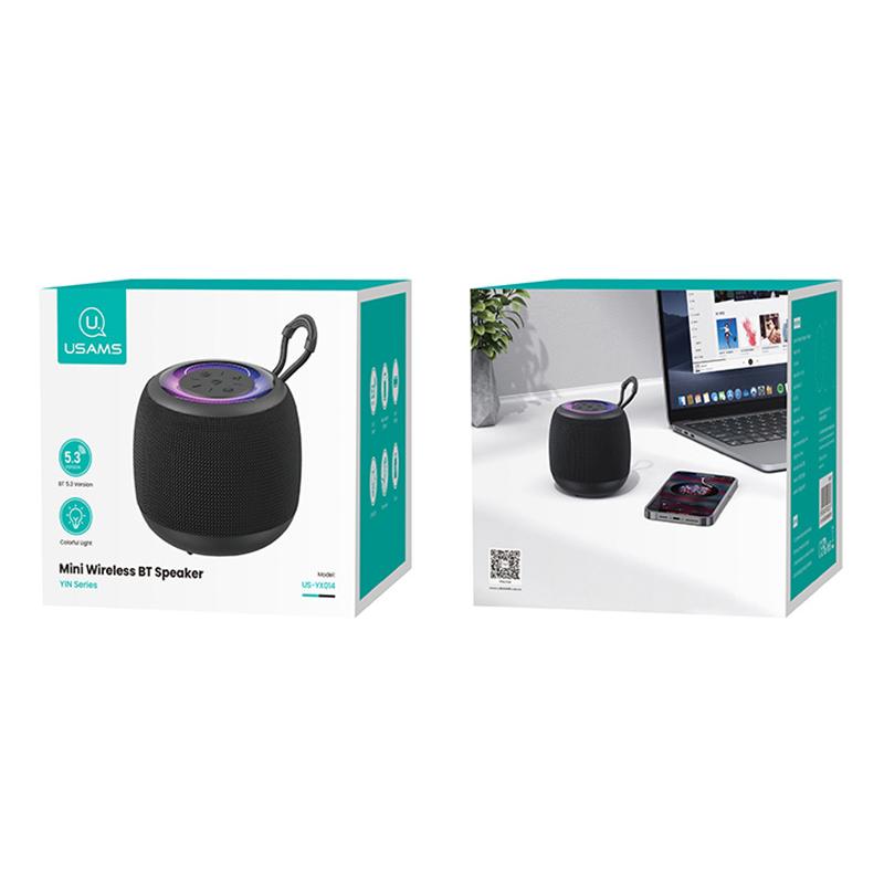 USAMS φορητό ηχείο US-YX014, 10W, Bluetooth, 1200mAh, μαύρο | eLabstore.gr USAMS φορητό ηχείο US-YX014, 10W, Bluetooth, 1200mAh, μαύρο - Image 6