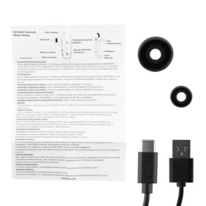 Ακουστικό Bluetooth V5.3 Retractable Clip on Headset Vibration + Anti-Lost NSP BN221 | Περιφερειακά | elabstore.gr