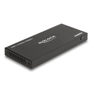 DELOCK HDMI splitter 18652 με downscaler πλήκτρο, 4 σε 1, 4K/60Hz, μαύρο | Καλώδια - Αντάπτορες | elabstore.gr