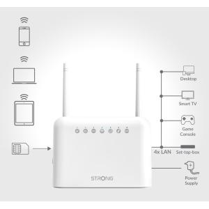 STRONG router 4GROUTER350, 4G LTE 150Mbps, WiFi 300Mbps, LAN 100Mbps | Δικτυακά | elabstore.gr