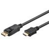 GOOBAY καλώδιο DisplayPort σε HDMI 64835, 4K/30Hz, 1m, μαύρο | Καλώδια - Αντάπτορες | elabstore.gr
