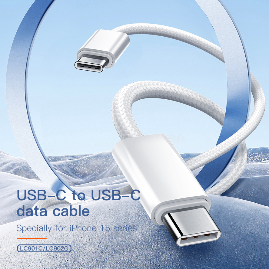 LDNIO καλώδιο USB-C LC901C, 65W PD, 480Mbps, 1m, λευκό | eLabstore.gr LDNIO καλώδιο USB-C LC901C, 65W PD, 480Mbps, 1m, λευκό | Καλώδια - Αντάπτορες | elabstore.gr
