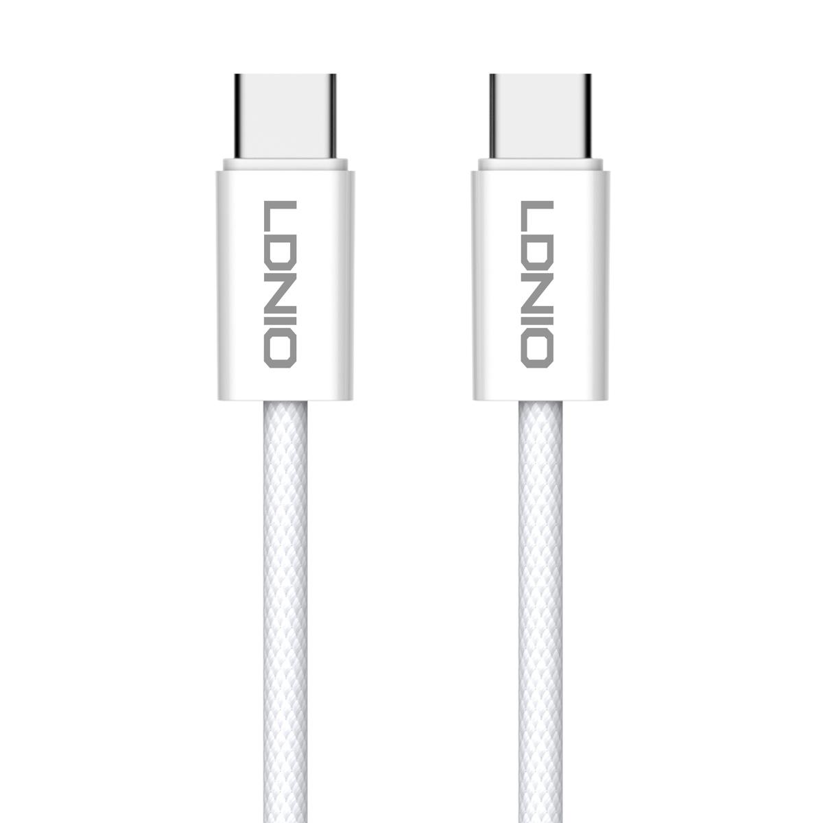LDNIO καλώδιο USB-C LC901C, 65W PD, 480Mbps, 1m, λευκό | eLabstore.gr LDNIO καλώδιο USB-C LC901C, 65W PD, 480Mbps, 1m, λευκό | Καλώδια - Αντάπτορες | elabstore.gr
