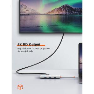 LDNIO docking station DS-25H, 5 θυρών, USB-C σύνδεση, 4K, 100W PD, μαύρο | eLabstore.gr