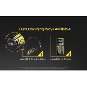 NITECORE επαναφορτιζόμενη μπαταρία τύπου 18650 NL1826R, 2600mAh, USB-C | Μπαταρίες | elabstore.gr