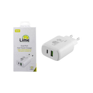 Universal Type-C PD 3.0 Dual Super Fast Travel Wall Charger 36W 4.0A & USB QC 3.0 21W max 36W Lime L | eLabstore.gr Universal Type-C PD 3.0 Dual Super Fast Travel Wall Charger 36W 4.0A & USB QC 3.0 21W max 36W Lime L | Περιφερειακά | elabstore.gr