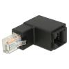 DELOCK αντάπτορας RJ45 86424, CAT 6 UTP, γωνιακός 90°, μαύρος | Καλώδια - Αντάπτορες | elabstore.gr