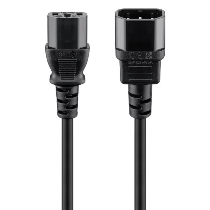 GOOBAY καλώδιο προέκτασης τροφοδοσίας 95124, 0.75mm², 0.5m, μαύρο | eLabstore.gr GOOBAY καλώδιο προέκτασης τροφοδοσίας 95124, 0.75mm², 0.5m, μαύρο | Καλώδια - Αντάπτορες | elabstore.gr