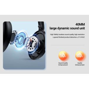 CELEBRAT headphones A33, ασύρματα & ενσύρματα, ANC, 40mm, 300mAh, μαύρα | Αξεσουάρ κινητών | elabstore.gr