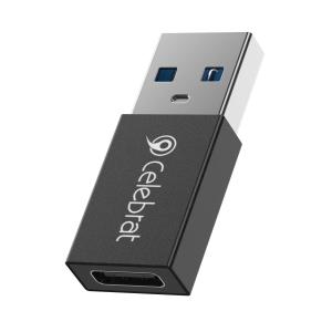 CELEBRAT αντάπτορας USB 3.0 σε USB-C CA-01, 3A, 5Gbps, μαύρος | Καλώδια - Αντάπτορες | elabstore.gr