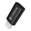 CELEBRAT αντάπτορας Lightning σε USB-C CA-03, 2A, 480Mbps, μαύρος | Καλώδια - Αντάπτορες | elabstore.gr