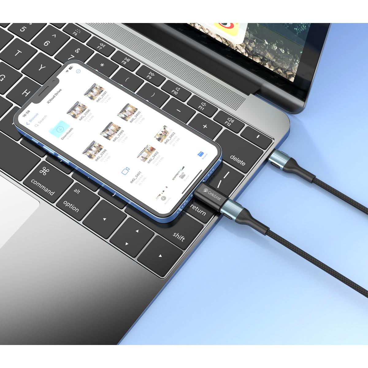 CELEBRAT αντάπτορας Lightning σε USB-C CA-03, 2A, 480Mbps, μαύρος | eLabstore.gr CELEBRAT αντάπτορας Lightning σε USB-C CA-03, 2A, 480Mbps, μαύρος | Καλώδια - Αντάπτορες | elabstore.gr