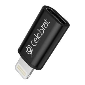 CELEBRAT αντάπτορας Lightning σε USB-C CA-03, 2A, 480Mbps, μαύρος | Καλώδια - Αντάπτορες | elabstore.gr