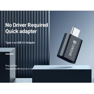 CELEBRAT αντάπτορας USB-C σε USB 3.0 CA-04, 5Gbps, μαύρος | Καλώδια - Αντάπτορες | elabstore.gr