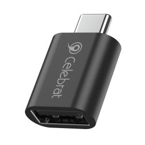 CELEBRAT αντάπτορας USB-C σε USB 3.0 CA-04, 5Gbps, μαύρος | Καλώδια - Αντάπτορες | elabstore.gr