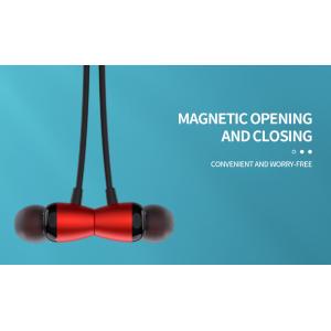 YISON earphones E19 με μαγνήτη, Bluetooth, 10mm, 130mAh, κόκκινα | Αξεσουάρ κινητών | elabstore.gr