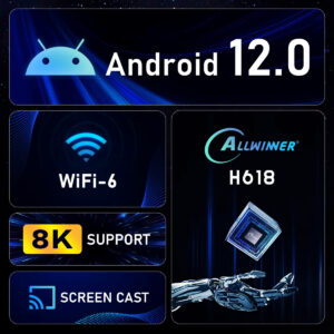 H96 TV Box Μ6, 8K, H618, 4/32GB, WiFi 6, Android 12 | Εικόνα & Ήχος | elabstore.gr