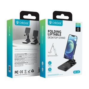 CELEBRAT βάση smartphone/tablet HC-18, foldable, μαύρη | eLabstore.gr