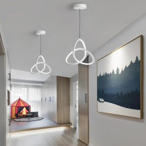 POWERTECH LED φωτιστικό οροφής HLL-0144, 25W, 4000K, Φ40cm, 1m, λευκό | Φωτισμός | elabstore.gr