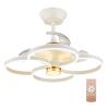 POWERTECH ανεμιστήρας οροφής HLL-0147 με LED φως, 120W, Φ65x45cm, λευκός | Φωτισμός | elabstore.gr