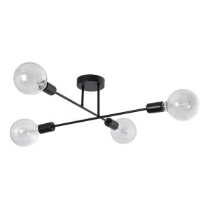 POWERTECH φωτιστικό οροφής HLL-0149, 4x E27, μεταλλικό, μαύρο | Φωτισμός | elabstore.gr