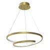 POWERTECH LED φωτιστικό οροφής HLL-0155, 25W, 4000K, Φ40cm, 1m, χρυσό | Φωτισμός | elabstore.gr