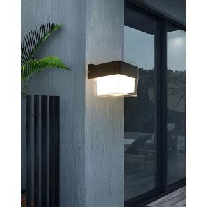 POWERTECH LED φωτιστικό τοίχου HLL-0157, 7W, 4000K, 560lm, IP65, μαύρο | Φωτισμός | elabstore.gr