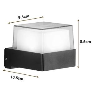 POWERTECH LED φωτιστικό τοίχου HLL-0157, 7W, 4000K, 560lm, IP65, μαύρο | eLabstore.gr POWERTECH LED φωτιστικό τοίχου HLL-0157, 7W, 4000K, 560lm, IP65, μαύρο | Φωτισμός | elabstore.gr
