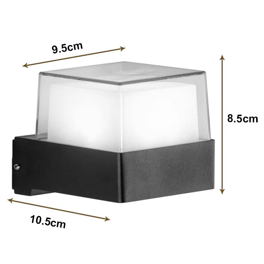 POWERTECH LED φωτιστικό τοίχου HLL-0157, 7W, 4000K, 560lm, IP65, μαύρο | eLabstore.gr POWERTECH LED φωτιστικό τοίχου HLL-0157, 7W, 4000K, 560lm, IP65, μαύρο | Φωτισμός | elabstore.gr