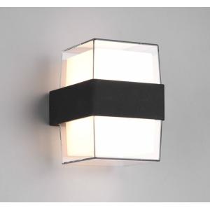 POWERTECH LED φωτιστικό τοίχου HLL-0159, 14W, 4000K, 1120lm, IP65, μαύρο | Φωτισμός | elabstore.gr
