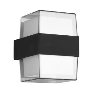 POWERTECH LED φωτιστικό τοίχου HLL-0159, 14W, 4000K, 1120lm, IP65, μαύρο | Φωτισμός | elabstore.gr