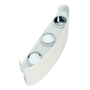 POWERTECH LED φωτιστικό τοίχου HLL-0160, 6W, 4000K, 480lm, IP65, λευκό | Φωτισμός | elabstore.gr