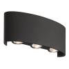 POWERTECH LED φωτιστικό τοίχου HLL-0161, 6W, 4000K, 480lm, IP65, μαύρο | Φωτισμός | elabstore.gr