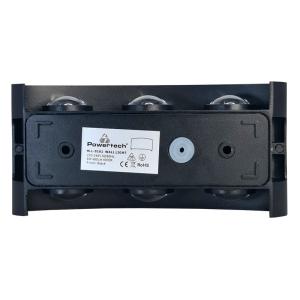 POWERTECH LED φωτιστικό τοίχου HLL-0161, 6W, 4000K, 480lm, IP65, μαύρο | eLabstore.gr