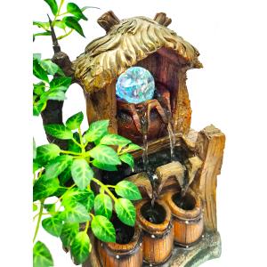 HOME USE διακοσμητικό συντριβάνι HUH-0175, φωτιζόμενο, 28x18x40cm | Οικιακός εξοπλισμός | elabstore.gr
