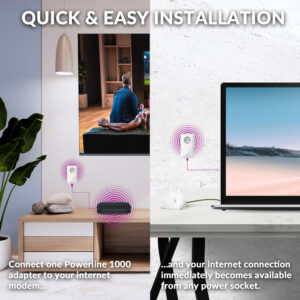 STRONG Powerline Kit POWERL1000DUOEUV2, Passthrough, 1000Mbps, 2τμχ | eLabstore.gr
