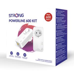 STRONG Powerline Kit POWERL600DUOEUV2, Passthrough, 600Mbps, 2τμχ | Δικτυακά | elabstore.gr