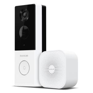 BOTSLAB smart κουδούνι με κάμερα R801, 3MP/2K, WiFi, 5000mAh | Εργαλεία | elabstore.gr