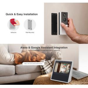 BOTSLAB smart κουδούνι με κάμερα R801, 3MP/2K, WiFi, 5000mAh | eLabstore.gr