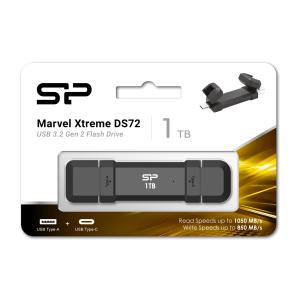 SILICON POWER εξωτερικός SSD Marvel Xtreme DS72 USB-C/USB 3.2 1TB, μαύρο | PC & Αναβάθμιση | elabstore.gr