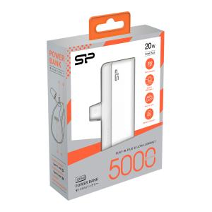 SILICON POWER power bank QD50, USB-C, 5000mAh, 20W PD, λευκό | Αξεσουάρ κινητών | elabstore.gr
