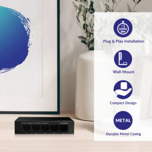 STRONG switch SW5000M, 5x Gigabit θύρες, 1000Mbps | Δικτυακά | elabstore.gr