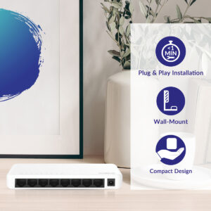 STRONG switch SW8000P, 8x Gigabit θύρες, 1000Mbps | Δικτυακά | elabstore.gr