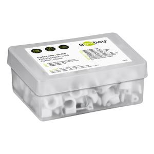 GOOBAY ρόκα στήριξης καλωδίων 17078, 6mm, λευκό, 100τμχ | eLabstore.gr