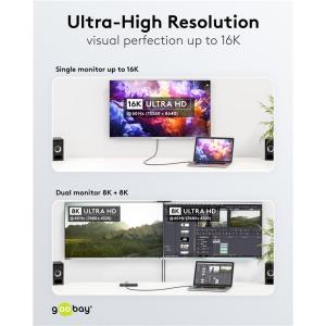 GOOBAY καλώδιο USB-C 74376, USB4, 240W, 80Gbps, 16K/60Hz, 1.2m, μαύρο | eLabstore.gr GOOBAY καλώδιο USB-C 74376, USB4, 240W, 80Gbps, 16K/60Hz, 1.2m, μαύρο | Καλώδια - Αντάπτορες | elabstore.gr