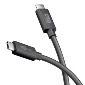 GOOBAY καλώδιο USB-C 74376, USB4, 240W, 80Gbps, 16K/60Hz, 1.2m, μαύρο | Καλώδια - Αντάπτορες | elabstore.gr
