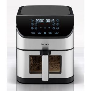 BRUNO BRN-0194, Φριτέζα Αέρος 8lt, 1800W, Inox-Μαύρη | Ηλεκτρικές συσκευές | elabstore.gr
