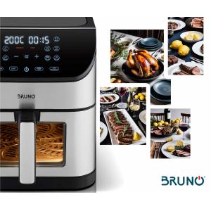BRUNO BRN-0194, Φριτέζα Αέρος 8lt, 1800W, Inox-Μαύρη | eLabstore.gr