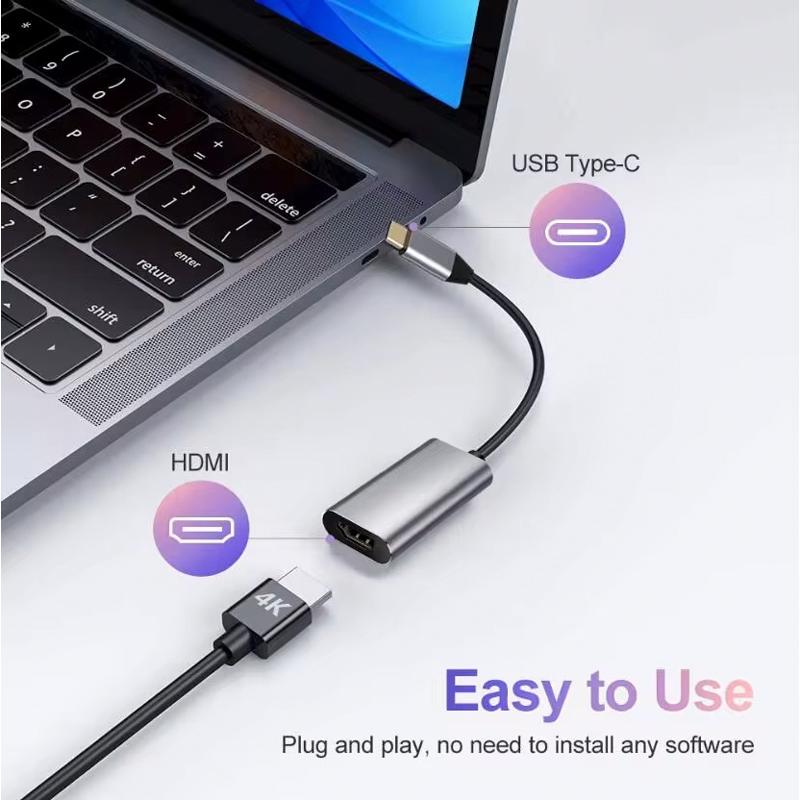 POWERTECH αντάπτορας USB-C σε HDMI CAB-UC086, 4K/60Hz, γκρι | eLabstore.gr POWERTECH αντάπτορας USB-C σε HDMI CAB-UC086, 4K/60Hz, γκρι | Καλώδια - Αντάπτορες | elabstore.gr